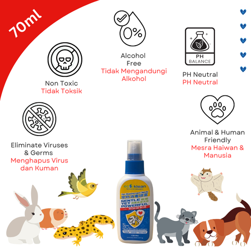 Eco-Klean Pet Disinfectant Spray 70ml