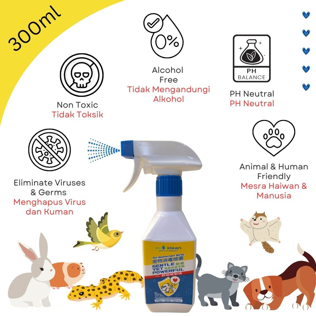 Eco-Klean Pet Disinfectant Spray 300ml