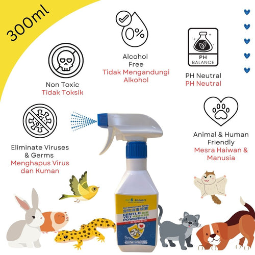 Eco-Klean Pet Disinfectant Spray 300ml