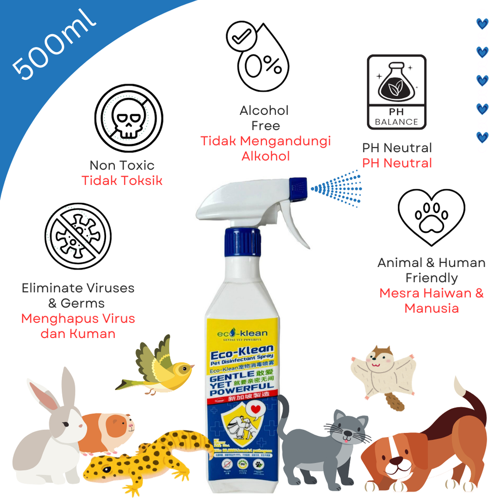Eco-Klean Pet Disinfectant Spray 500ml