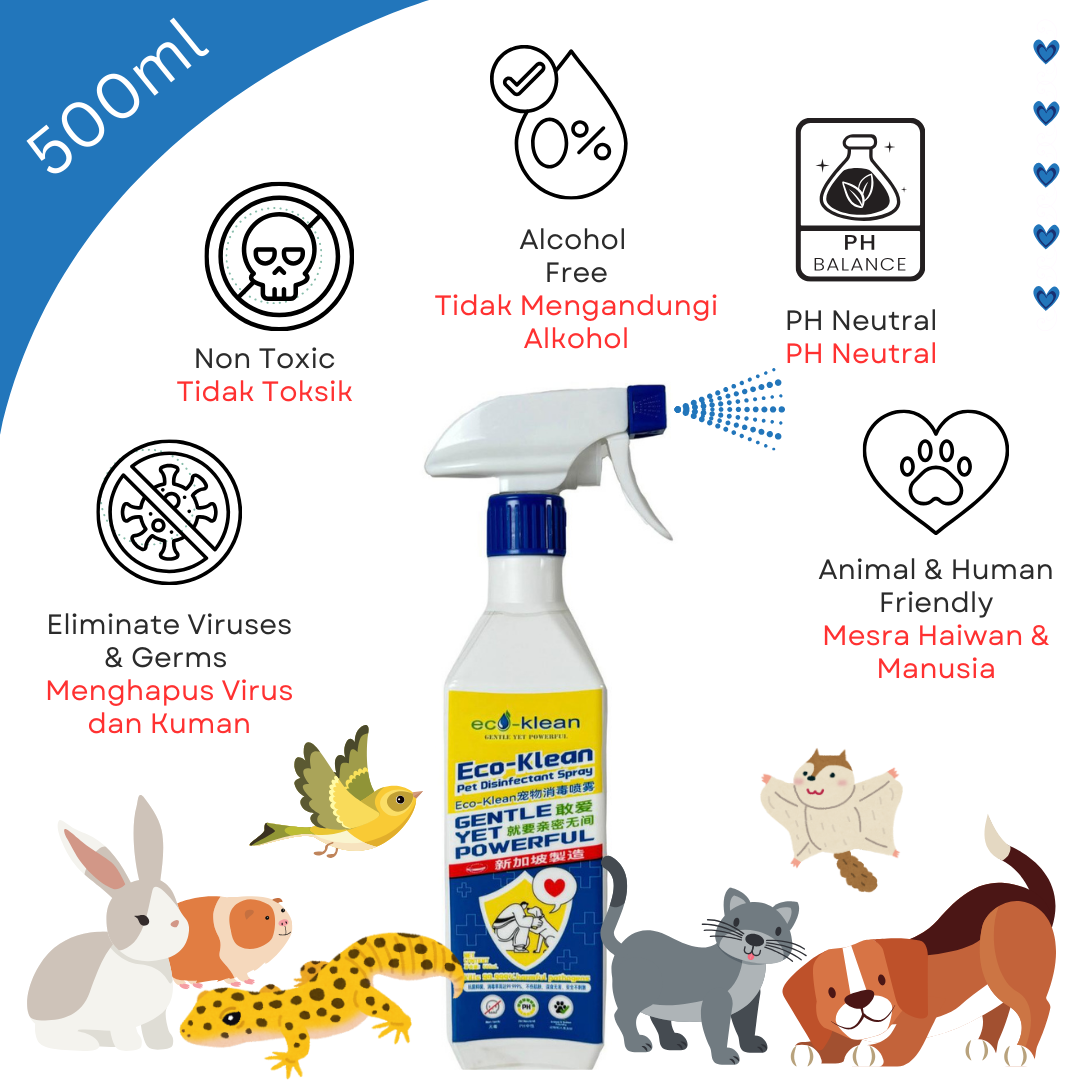 Eco-Klean Pet Disinfectant Spray 500ml
